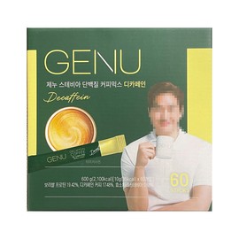 Zenu Stevia Protein Coffee Mix Decaffeinated 10g 100 Pieces / 제누 스테비아 단백질 커피믹스 디카페인 10g 100개입