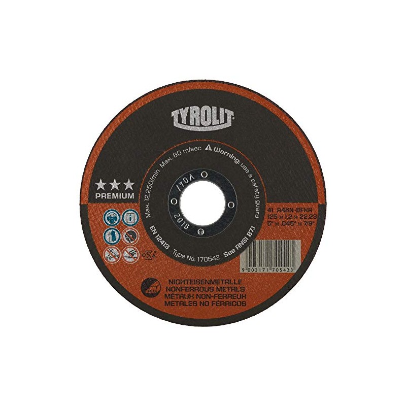 TYROLIT Premium Straight Cutting Disc Super Thin 115 x 1.0