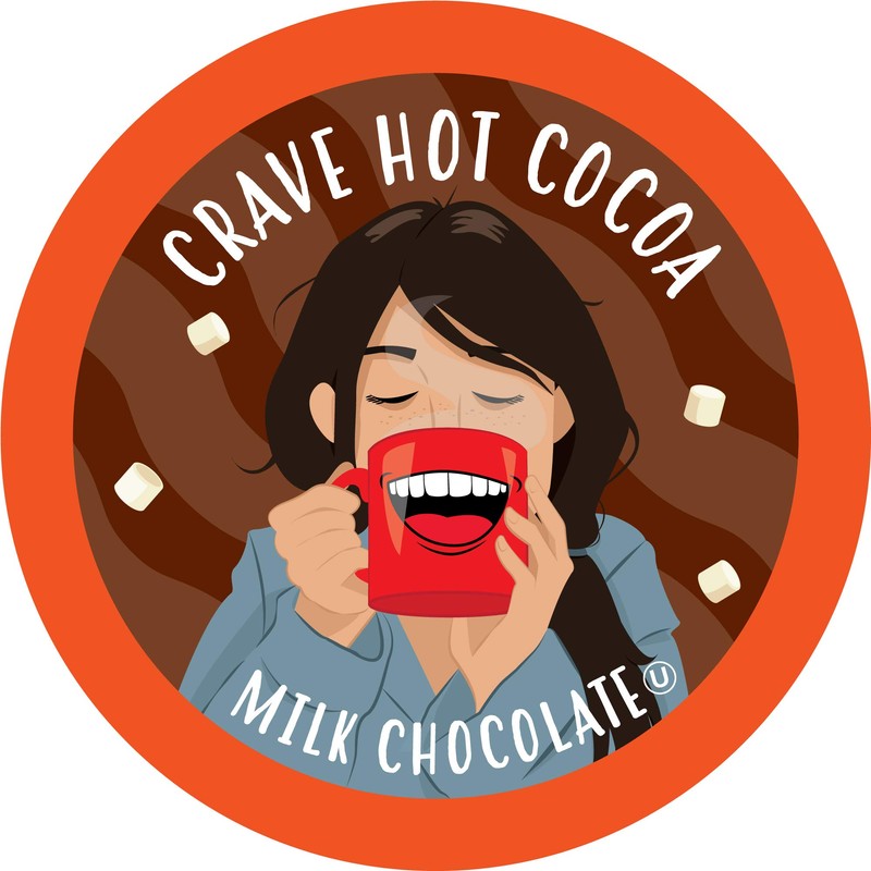 Crave Beverages Hot Chocolate Pods Variety Pack, Compatible with 2.0