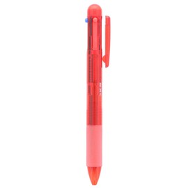 Sunstar Stationery S4476832 Multi-functional Pen, Outdoor, 3 Color Ball + Sharp, Red