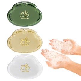 Moguri® 150 Sheets Cloud Travel Soap, Disposable Soap Sheets, Portable Container, Pocket Soaps for Hand Wash, Hiking, Travel, Paper Soap, Portable, Rich Foam