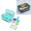 16PCS Set Bento Box Reusable 1300ml 4 Compartment Adult Lunch