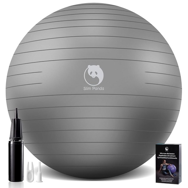 Slim Panda Exercise Ball, Yoga Ball for Workout, Birthing, Stability,