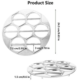 Dumpling Mould Tools Manufacturer, Pelmeni Shape Metal, Filled Dumpling Machine, Pilimeni Mould, Ravioli Dumpling Maker, Bakery Tools, for Kitchen, Cooking (14 Holes)