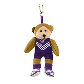 AFL Fremantle Dockers Keyclip Player Bear