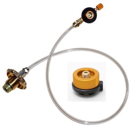 ROVOZAR Outdoor Camping Gas Stove Propane Refill Flat Cylinder Burner Gas Charging Tank Coupler Container Adapter Save