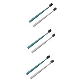 TOVINANNA 6pcs Nylon Bristle Soft Adult Toothbrushes for Teeth Cleaning Portable Single Tube Design Random Colors Ergonomic Handle for Comfort for Travel and Home Use