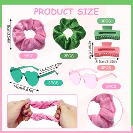 18PCS Bridesmaid Scrunchies Proposal Gifts Square Hair Clip Claws Sunglasses Bridal Shower Wedding Bachelorette Party