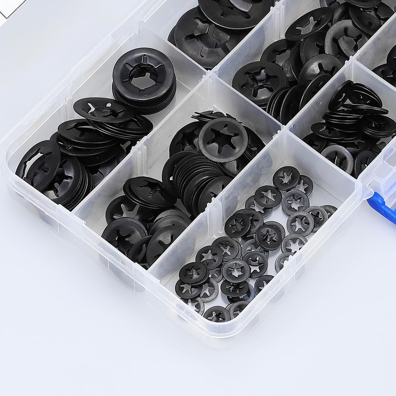 Glvaner 280 Pack Internal Teeth Star Lock Washers Quick Speed