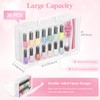 Lifewit Nail Polish Organizer Case for 36 Bottles with 8