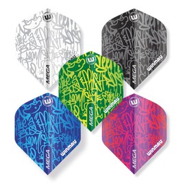 Winmau Dart Flights Mega Standard (Pack of 5 Sets of 3 Fights)