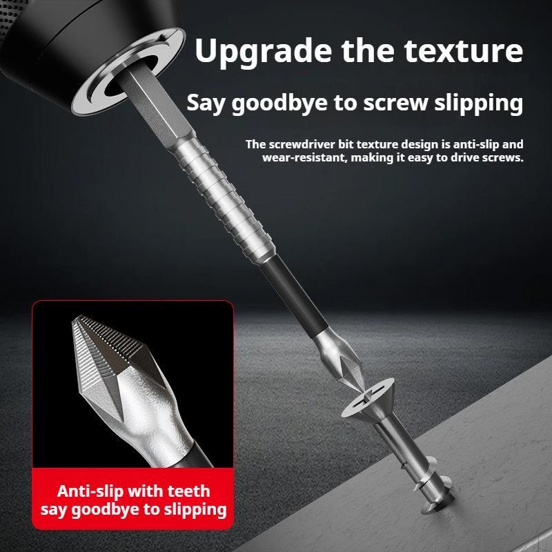 Anti-Slip PH2 Impact Driver Bit Set, Magnetic Phillips Screwdriver Bit