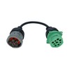 6pin J1708 to Type2 Green 9pin J1939 Adapter Cable for