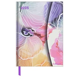 N NEUMANNVERLAGE - Watercolours 2025 Diary 16 x 22 cm Pocket Calendar with Magnetic Closure and Ribbon Bookmark, Pocket for Business Card, Annual and ... International Calendar: Magneto Diary