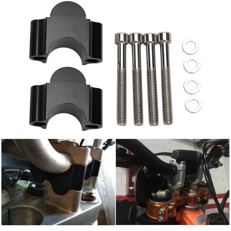 28mm Aluminum Handlebar Riser Mount Clamp 28MM Height Adapter for