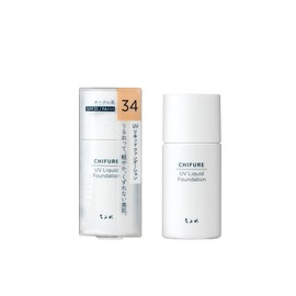 Chifure UV Liquid Foundation, 1.1 fl oz (30 ml), Unscented, 1 Piece, 34 Ochre Style, Unscented, 1 Piece