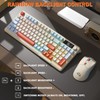 FREEWOLF T96 Smart Display Wireless Gaming Keyboard and Mouse Comb,