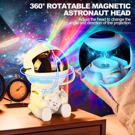 ZENSUKYE Astronauta Proyector Estrellas, 8 Modos Led Proyector Estrellas con Control Remoto, Astronauta Galaxia Luz de Proyección, Dormitorio y Proyector de Techo, Navidad Cumpleaños Regalos