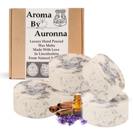 Auronna Wax Melts Scented - Natural Handmade Soy Snap - Highly Concentrate - Made in UK - Up to 80 Hours of Fragrance Cast (Cosy Night)