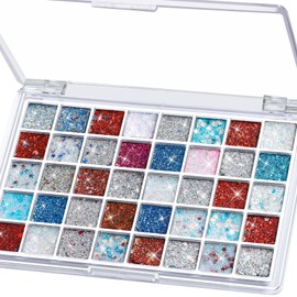 Red White and Blue Face Glitter, 4th of July Glitter Gel Palette