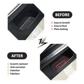 LLKUANG Interior Cup Holder Inserts, Center Console Liner Mats, for Toyota FJ Cruiser 2007-2021 Anti Slip Mat Door Slot Pad Cup Cushion Groove Mat 15-pc Set