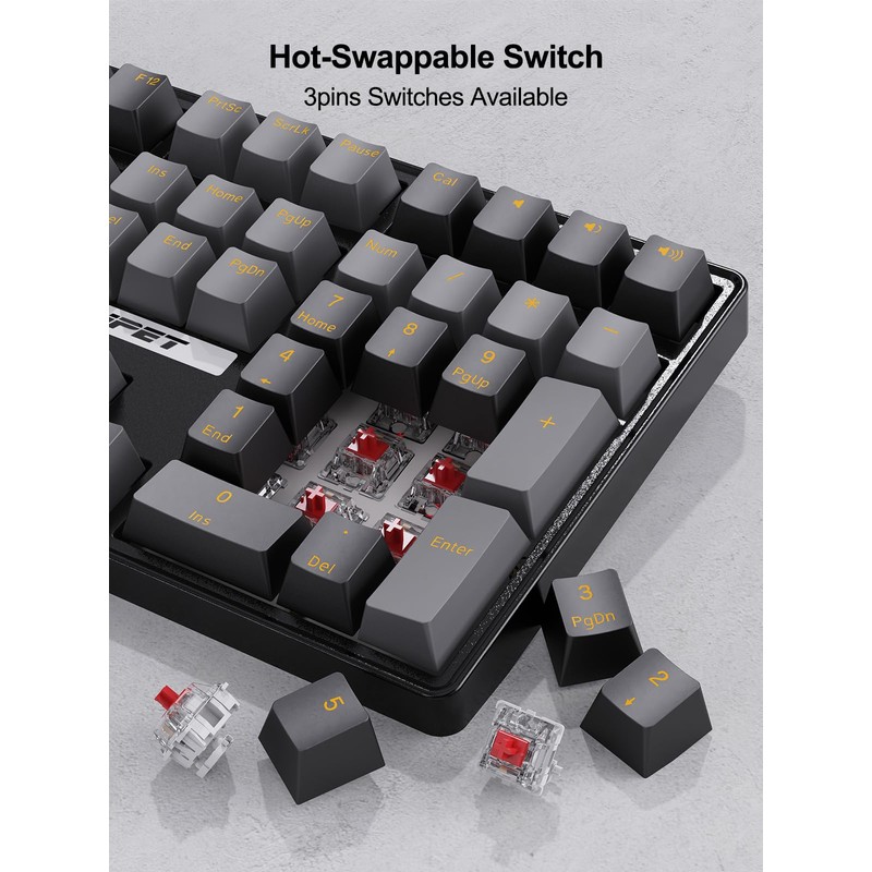 NPET Gaming Keyboard (Mechanical 108 Keys)