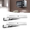 Microwave Oven Shelf, 2Pcs Kitchen Stainless Steel Microwave Oven Bracket