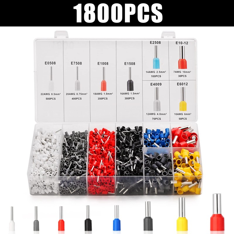 Ferrule Crimping Tool Kit - Sopoby Ferrule Crimper Plier (AWG