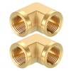 Kozelo Pack of 2, 90° 3/8" NPT Female to 3/8"