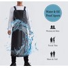 Jaspfct Waterproof Rubber Apron-43 Vinyl Waterproof Apron, Chemical Resistant Work