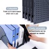 FRETONBA Collapsible Magazine File Holder with 4 Vertical Compartments Foldable