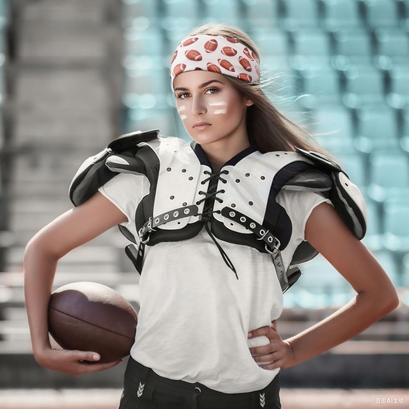 Didder White Football Gameday Headbands for Women Cheer Mom Essentials
