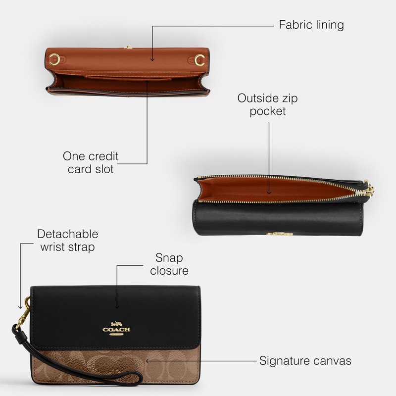 Coach Foldover Wristlet