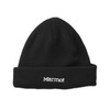Marmot Beanie, Short Knit Watch, Black