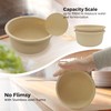 FEHNAG 4Pcs Stackable Silicone Pizza Dough Proofing Containers with Lids,Pizza