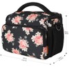 DOMISO Bolsa de cámara impermeable antigolpes, flor