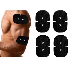 TENSPAD SILVER Set of 4 Double Electrodes for Sport-Elec Devices (Free Action, Global Stim, Farmastim, MultisportPro)