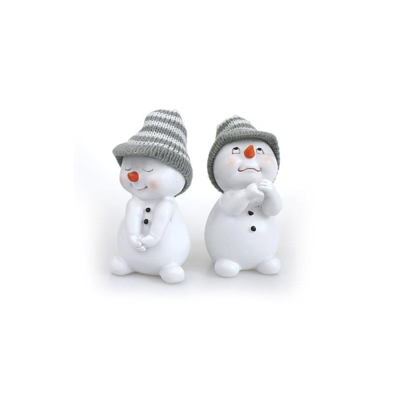 2 x Standing Garden Gnome Dwarf Girl & Boy Set