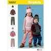 Simplicity 8997 / D10257 Girls Toddler/Child Pants, Tops, and Hat