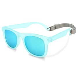 JAN & JUL Polarized Sunglasses for Infant, BPA Free (S: 6 Months-2 Years, Frosty Mint Aurora)