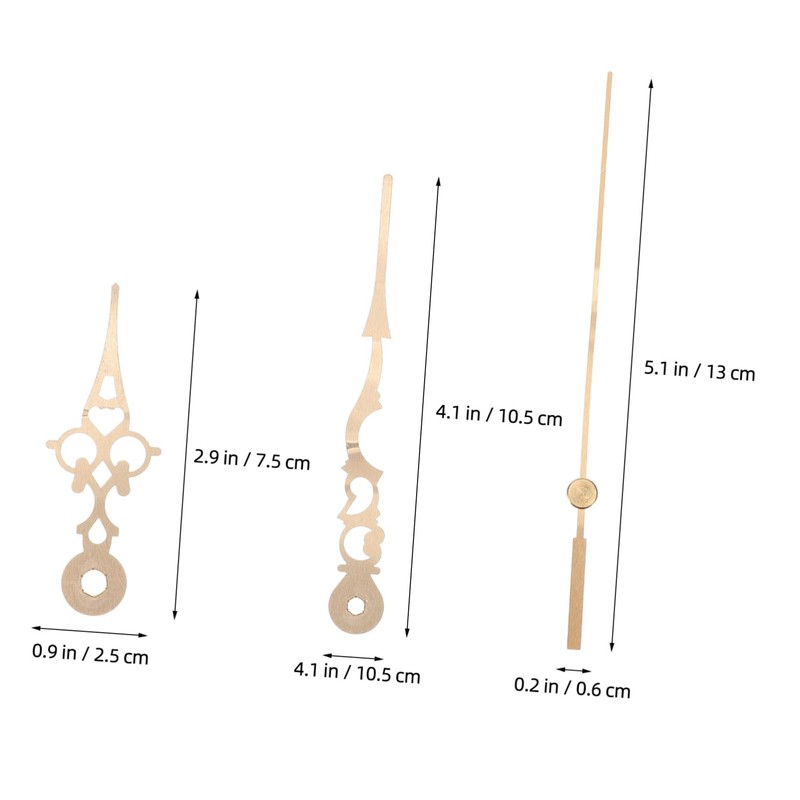 COHEALI 1 Set Decorative Clock Hands Kit of Wear Resistant