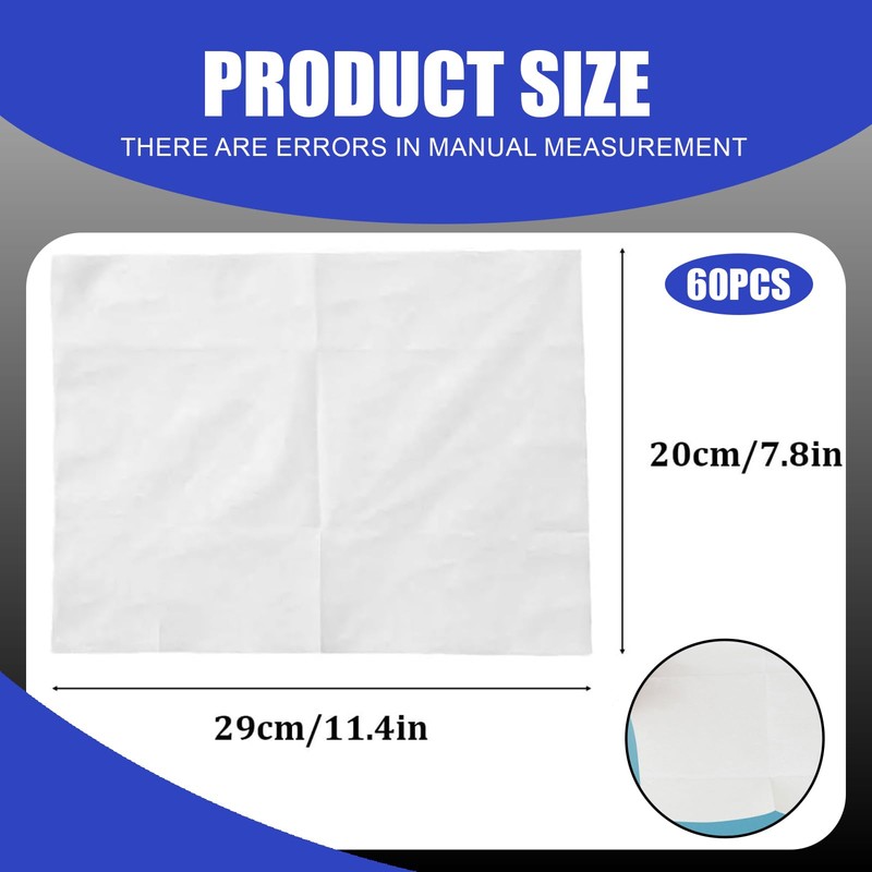 60 PCS Flash Speed Mop Refill Wipes, Dusting and Cleaning