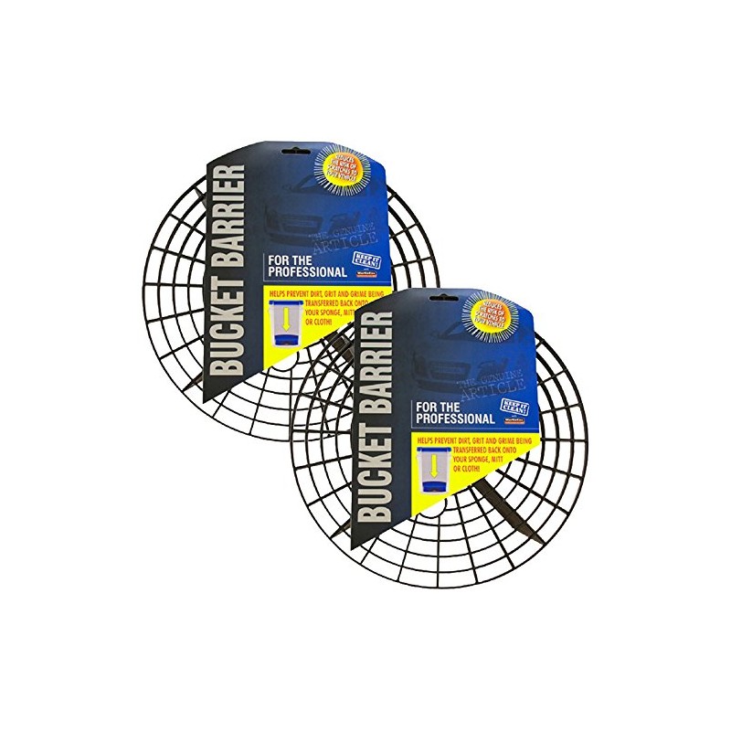 2 Car Wash Buckets & Bucket Barriers - 2 Bucket