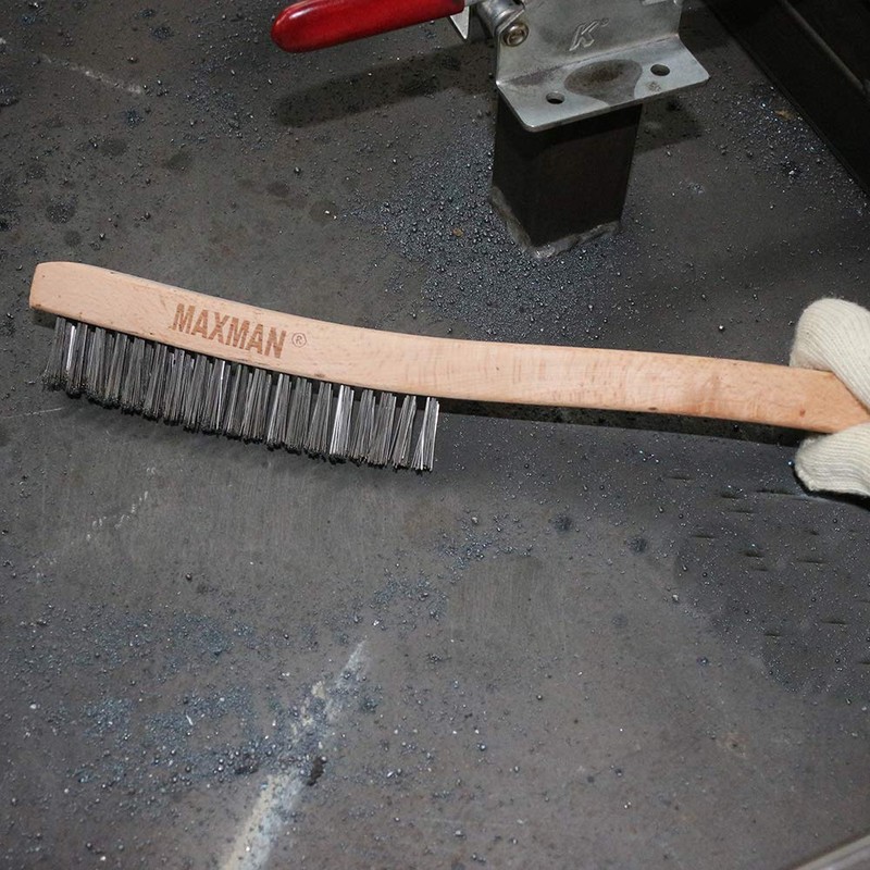 MAXMAN Wire Brush, Heavy Duty Stainless Steel Wire Brushes for