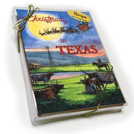 Texas Christmas Card with Recipe - Ho Ho Home on the Range