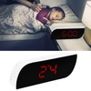 LED Digital Clock 12/24 Hour Conversion Adjustable Brightness Bedside Alarm