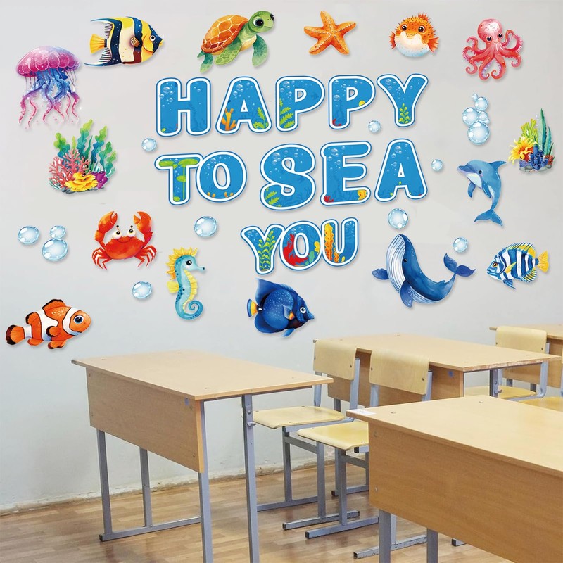 Ocean Bulletin Board Decorations - Ocean Theme Classroom Decorations Underwater