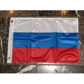 12''x18'' Russia Russian Rough Tex Knitted Flag Banner Grommets PREMIUM Vivid Color and UV Fade BEST Garden Outdor Resistant Canvas Header and polyester material FLAG