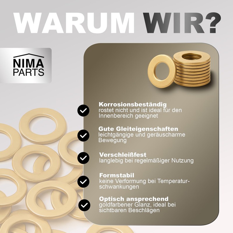 NIMA PARTS Fitschenringe – 20 Stück – Made in Germany