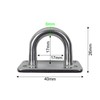 Lomo 6mm Stainless Steel D Ring 316 Marine Grade Wall